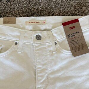 White Levi's 311 Shaping Skinny Jeans 27x30